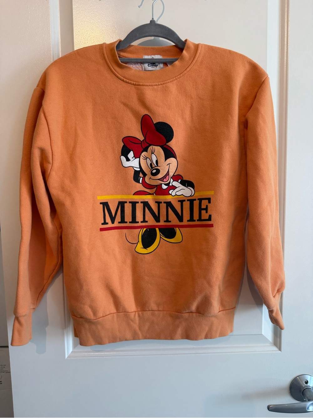 Disney Parks Minnie Mouse Burnt Orange Crewneck Sweatshirt Women’s Small